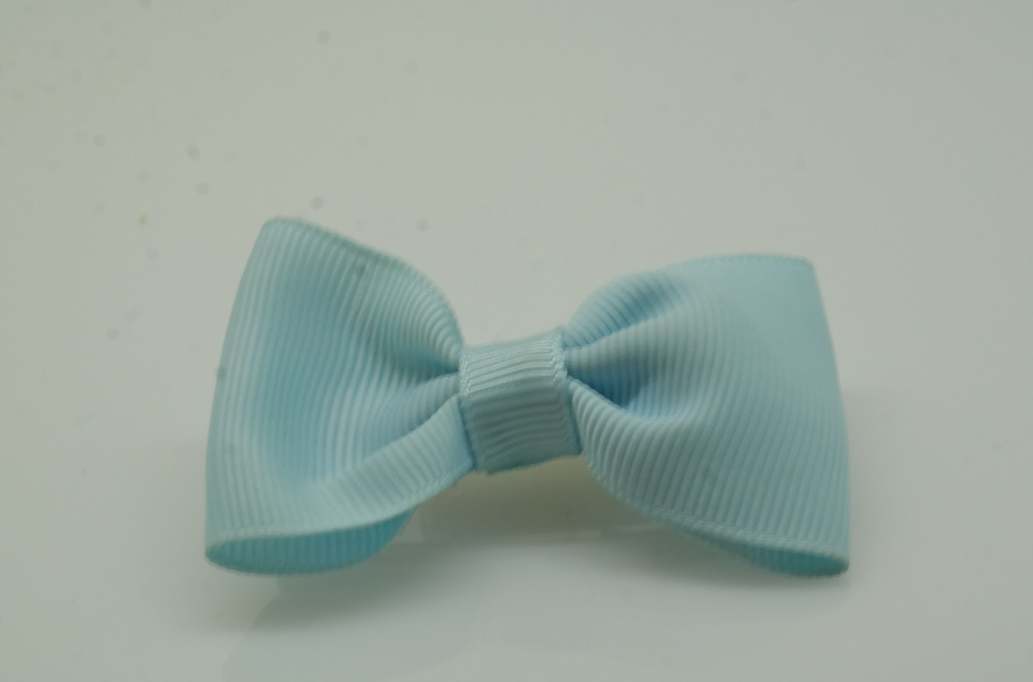 Itty bitty tuxedo hair Bow with colors  Light Blue